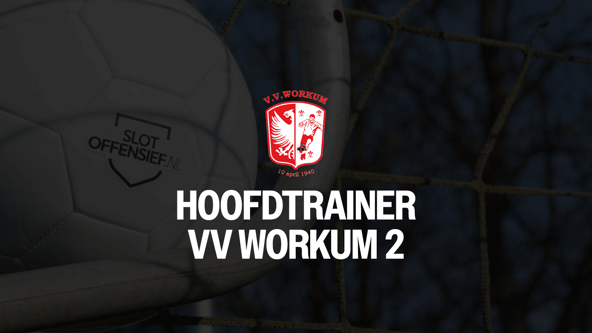 Vacature: Hoofdtrainer VV Workum 2