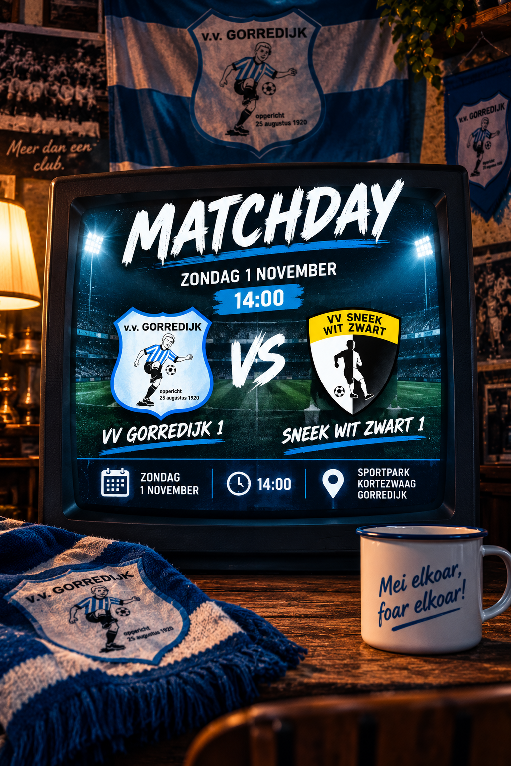 Voorbeschouwing Gorredijk 1 – Sneek Wit Zwart 1